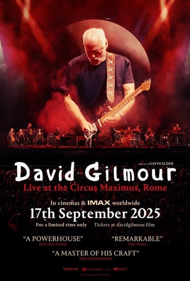 David Gilmour Live at the Circus Maximus, Rome Poster