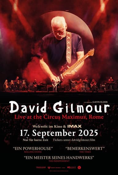 David Gilmour Live at the Circus Maximus, Rome Poster